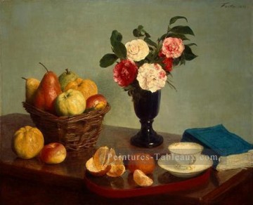  henri peintre - Nature morte 1866 fleur peintre Henri Fantin Latour
